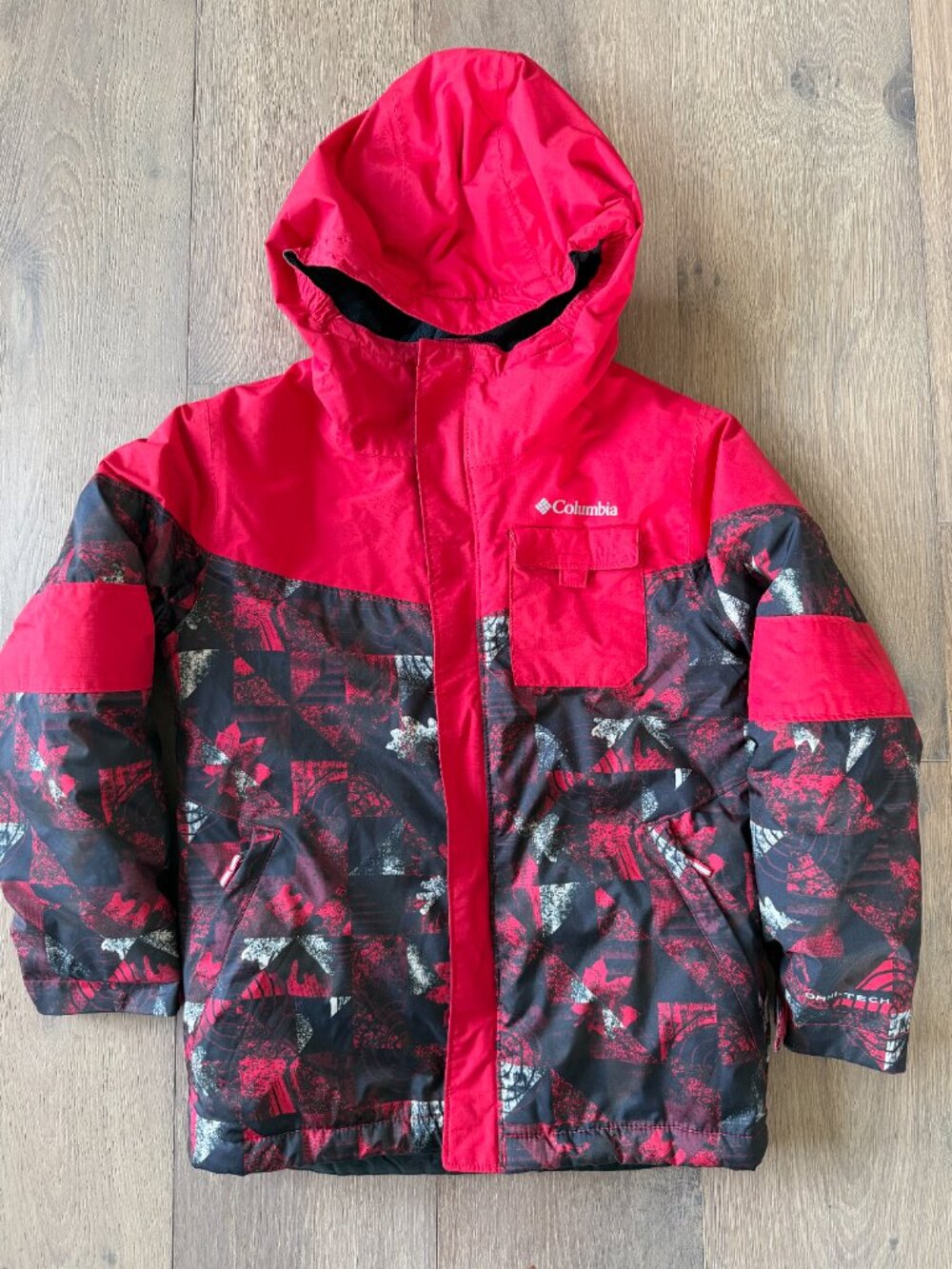 Columbia Boy's Mighty Mogul II Waterproof Ski Jacket in mountain red size S - Picture 2 of 10